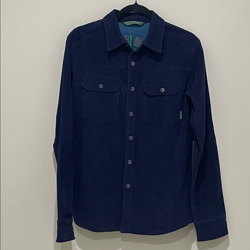 Stio Blue Saratoga Cord Shirt Jacket